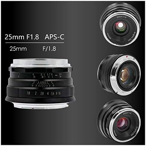 Brightin Yıldız 25mm F1. 8 Geniş Açılı Manuel Odaklama Fujifilm XF Montajlı Aynasız Kameralar için Ana Lens-APS-C MF Geniş Diyaframlı