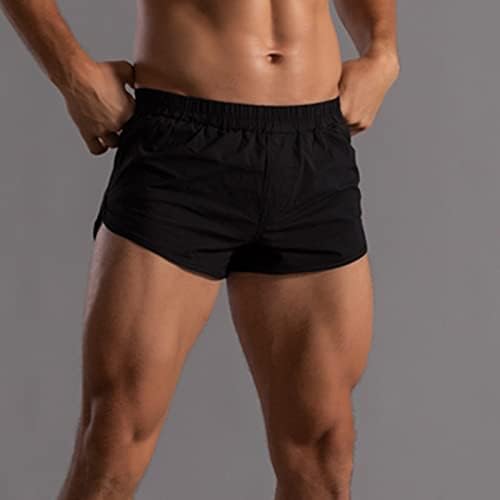 Erkek baksır şort Erkek Yaz Düz Renk Pantolon Elastik Bant Gevşek Hızlı Kuru Rahat Spor Koşu Külot Büyük