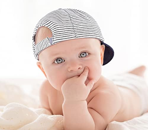 Erkek bebek beyzbol şapkası Çizgili Sunhat Mektup güneş koruma şapkası, güneş şapkası Erkek Bebek ve Kız Bebek için
