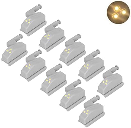10 adet LED Dolap İç Menteşe sensörlü ışık Evrensel Dolap Dolap Menteşe LED ışık yatak odası dolabı Dolap Dolap Gece Lambası