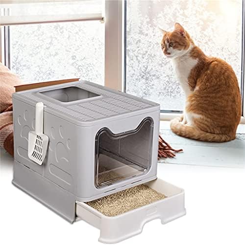 ÇITALI Kediler Çöp Havzası Yeni Katlanabilir Anti-Sıçramasına Kediler Çöp Lazımlık evcil hayvan tuvaleti Çöp kepçe ile Kediler Malzemeleri