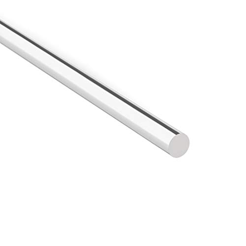 uxcell Akrilik Yuvarlak Çubuk, Şeffaf, 0.2 İnç Çap 10 inç(247mm) uzunluk, katı Plastik PMMA Çubuk Sopa 2 adet