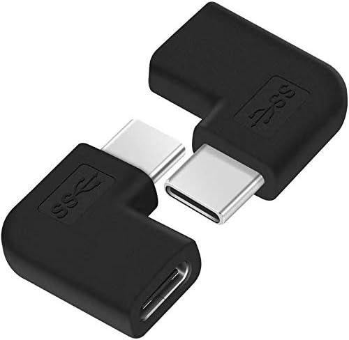 USB C Erkek Kadın 90 Derece Adaptör, Likada 2 Paket USB Tip C 3.1 Uzatma Sol ve Sağ Açı Adaptörü Nintendo Anahtarı, USB C Dizüstü Bilgisayar,