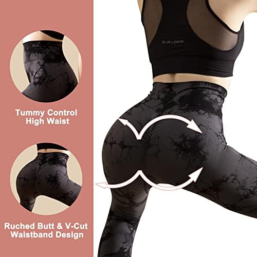 Wiespodex Yoga Pantolon Kadınlar için Dikişsiz Batik Tayt Şeftali Popo Yüksek Bel Egzersiz spor pantolon Spor Salonu, Spor