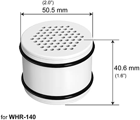 Culligen duş başlığı WHR-140, WSH-C125 ve Daha Fazlası için NRP Premium Duş yedek filtre / 10.000 Gal Kartuş x2