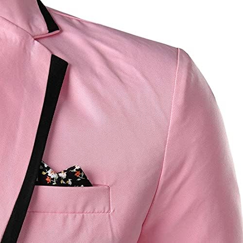 Moweja erkek Spor Mont ve Blazers Slim Fit Bir Düğme Resmi moda elbise Ceket Mont