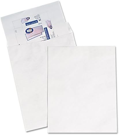 Survivor R5106 Tyvek Açık Uçlu Jumbo Postalar,Düz, 14-1 / 4 İnç X20 İnç,25 / Bx,Beyaz