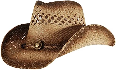 Hasır Kovboy Cowgirl Şapka Kadın Erkek Yaz Plaj güneş şapkası Panama Geniş Ağızlı Batı Şapka