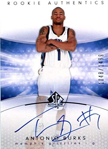 Antonio Burks İmzalı 2005 Üst Güverte Sp Kartı - Basketbol İmzalı Kartlar