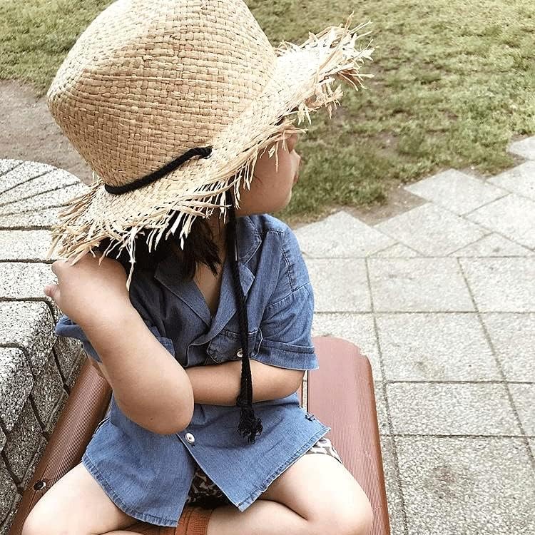 ZSEDP Yaz Rafya Şapka Kemer Çemberleme güneş şapkası Açık plaj şapkası Güneşlik Şapka