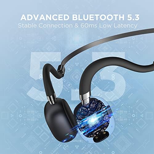 Canavar Kemik Açık Kulak Kulaklıklar Kablosuz Spor Bluetooth 5.3 Mic ile, Hava İletim Kulaklık Etrafında Kafa ile Gelişmiş Bas, aşırı