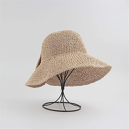 Kovboy şapkaları Kadınlar için Yaz Rahat Hasır Balıkçı Kap Şapka Bayanlar Moda Güneş Koruyucu Plaj Beyzbol Kapaklar