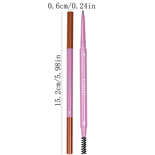 İnce Kaş ve Çift başlı Kalem 1.5 mm İz bırakmayan Kalem Kanamayan Kaş Ter geçirmez Kaş Kalemi Uzun Kalem Çift başlı Kaş Su Geçirmez