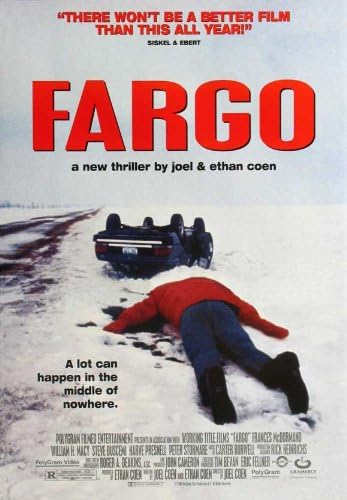 Pop Kültürü Grafik Fargo Posteri Film D 11x17 William H. Macy Frances McDormand Steve Buscemi Peter Stormare