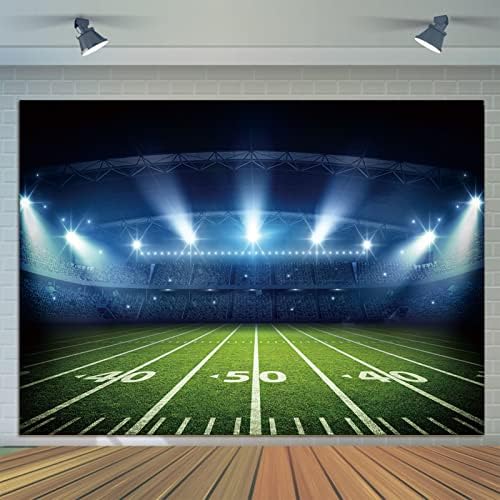 Futbol Stadyumu Zemin Fotoğrafçılık için 7x5ft oditoryum ışığı Futbol Sahası Fotoğraf Arka Plan Çocuk Doğum Günü Partisi Dekorasyon