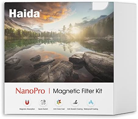 Haida NanoPro Manyetik Kiti İçerir Filtre Adaptör Halkası ve Çanta CPL / 1.8 / 3.0 Filtre Manyetik Lens Kapağı Küçükten Büyüğe Step-up