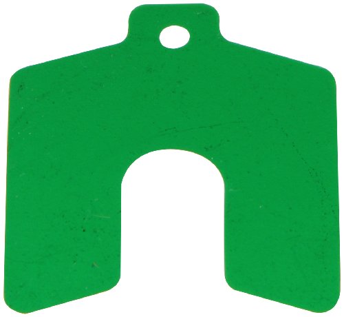 Polyester Oluklu Şim, Yeşil, 0,003 Kalınlık, 3 Genişlik, 3 Uzunluk, 0,75 Yuva Genişliği (20'li Paket)