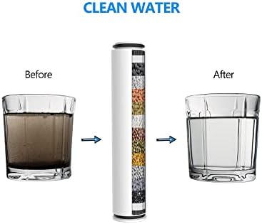 KOLMADE Duş yedek filtre El Duş Başlığı, 15 Filtreleme Seviyeleri Sert Su, Klor ve Kirleri Temizler-2 Paket