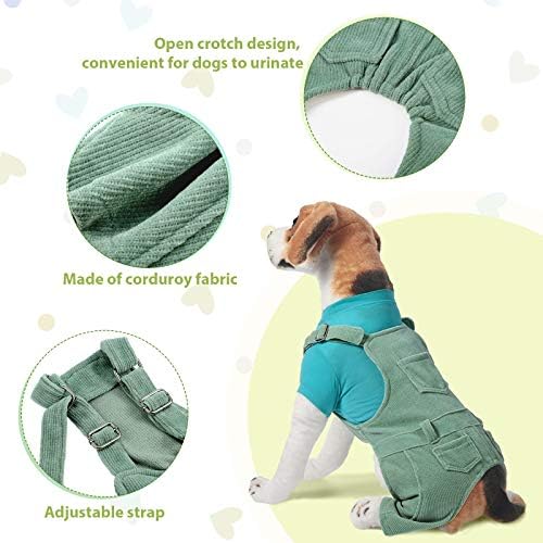 Evcil köpek kıyafeti Tulum Seti 1 Adet Nefes Alabilen Şık Düz Renk Köpek Gömleği ve 1 Adet Köpek Kadife Tulum Büyük Köpekler için Rahat