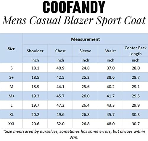 COOFANDY Erkek Blazer Spor Mont Rahat Slim Fit Takım Elbise Ceket Iş Bir Düğme Blazers