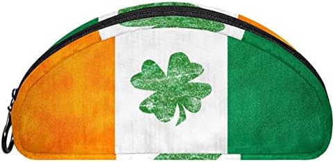 TBOUOBT Kozmetik Çantaları Makyaj Çantaları Kadınlar için, Küçük Makyaj Çantası Seyahat Çantaları, İrlanda Bayrağı Yonca