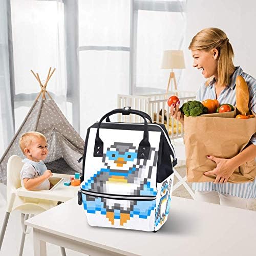 Penguen Değişen Bebek Çantaları Seyahat Sırt Çantası Bebek Bezi Çantası