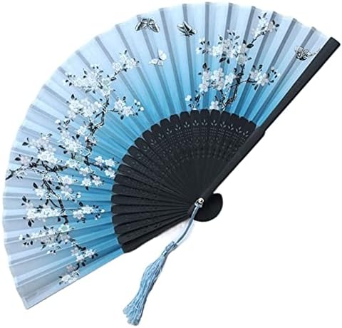 DFSYDS Fan Çin Retro yelpaze Ahşap Saplı Klasik Dans Fan Püskül Parti Dekorasyon Fanı (Renk: 2)