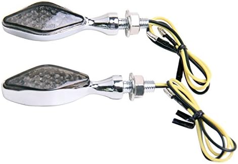 MotorToGo Krom Kısa Kök mini LED Dönüş Sinyali İşıklar Göstergeler Blinkers için Uyumlu 2010 Yamaha YZF R1
