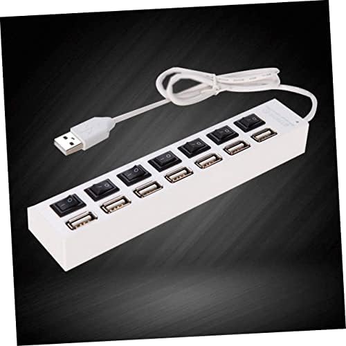 Mobestech Bilgisayar Dizüstü Bilgisayar 7 Dizüstü Bireysel Transfer Beyaz Çoklu Bilgisayar USB Taşınabilir Bağlantı Noktaları Hub için