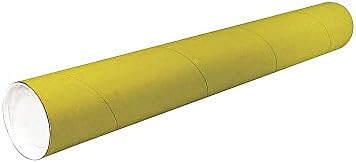 Posta Tüpü: 3x24 inç, 1/16 inç Duvar Kalınlığında, Sarı, 24 PK (35WE62)