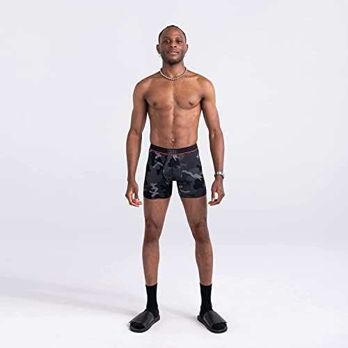 Saxx erkek İç Çamaşırı-Vibe Süper Yumuşak Boxer Külot Dahili Kese Desteği, Erkekler için İç Çamaşırı