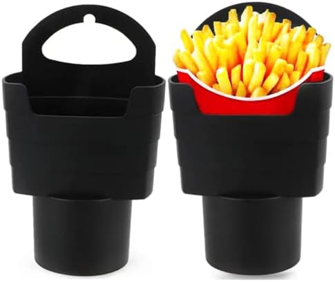 POFUIERKN 2 ADET Fransız Kızartma Fincan Siyah İçecek İçecek Fast Food Tutucular Plastik Telefon Montaj Tutucu