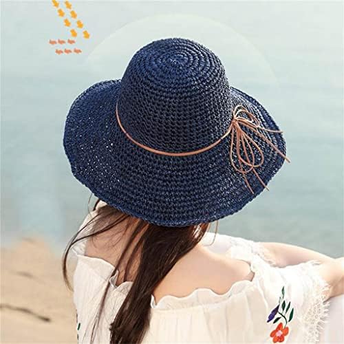 ZSEDP Kadın Şapka Yaz güneş şapkaları Kadınlar için Katlanır Yay plaj şapkaları Yetişkin Kadın Güneş Koruyucu Kap