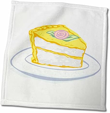 3dRose Gıda Tatlı Pişirme Kek Dilim Sarı Limon - Havlu (twl-285133-3)